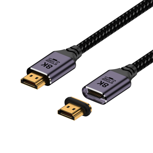 HDMI 2.1v UHD 8K 초고속 마그네틱 케이블, 1.5m, 1개