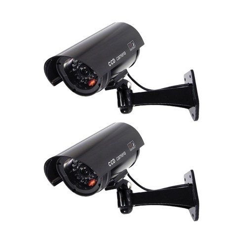 슬소 방범용 모형 CCTV IR 카메라 2p, 블랙, 블랙, 2개