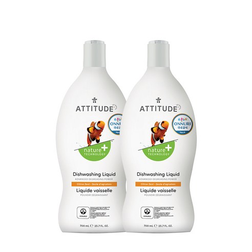 에티튜드 주방세제 시트러스제스트향 700ml, 2개