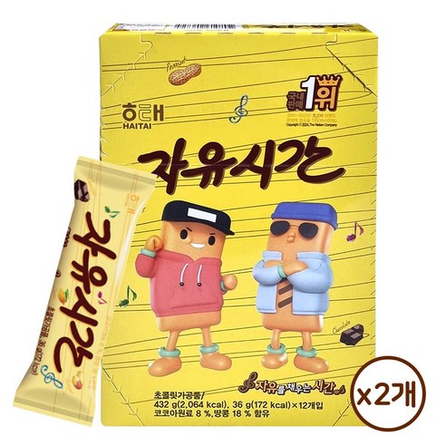 해태 자유시간 오리지널, 432g, 2세트