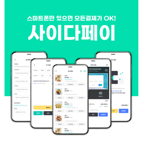 사이다페이 간편결제 수기결제 스마트폰카드단말기 비대면결제 카드단말기 문자결제 카메라결제 앱결제 - 리더기 | 쿠팡