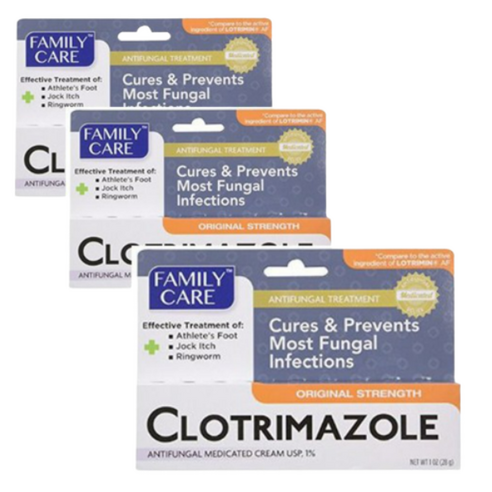 Family Care Clotrimazole Anti Fungal Cream 6개세트, 1개입, 6개