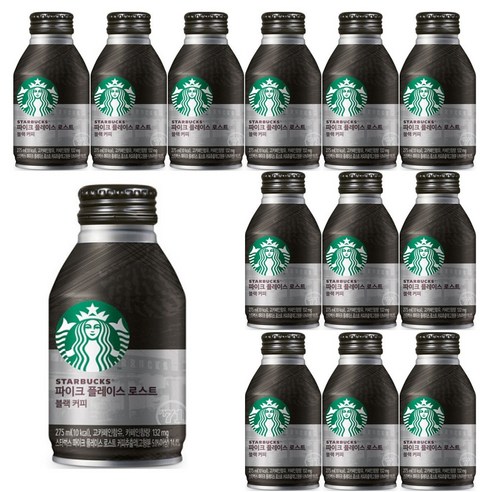 스타벅스 파이크 플레이스 로스트 블랙커피 아메리카노 275ml x 24개