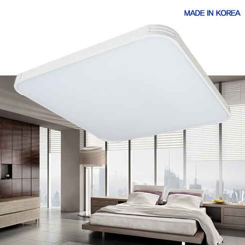 국산 LED 50W 거실 방 전등 교체 KW 초슬림 방등 주광색