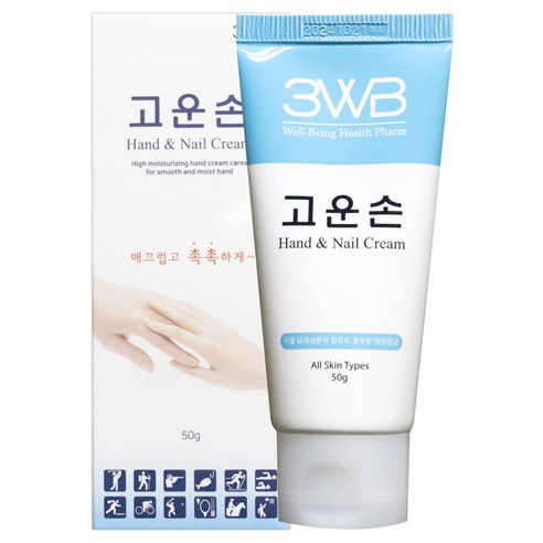 웰빙헬스팜 고운손 핸드크림 50ml, 6개