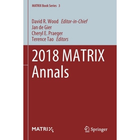 2018 Matrix Annals Paperback, Springer, English, 9783030382322