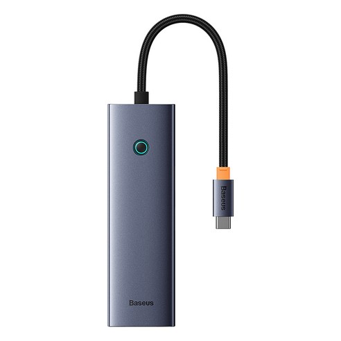 베이스어스 7in1 10in1 C타입 PD 100W HDMI 4K 스마트 미러링 원터치스크린 멀티허브, 1개
