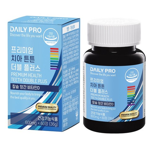데일리프로 프리미엄 치아 튼튼 더블 플러스, 60정, 1개, 60정