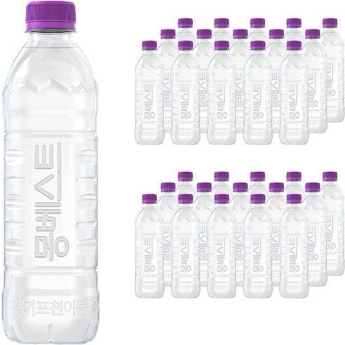 몽베스트 위드어스 무라벨 생수, 500ml, 40개