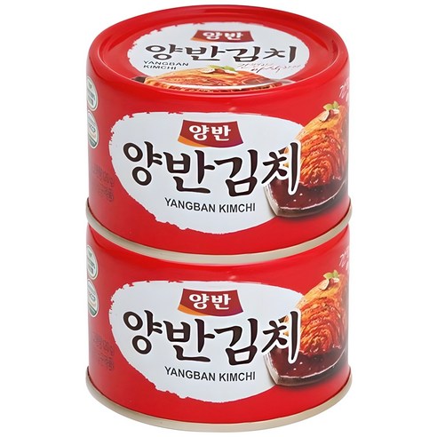 양반 양반김치 캔, 160g, 2개