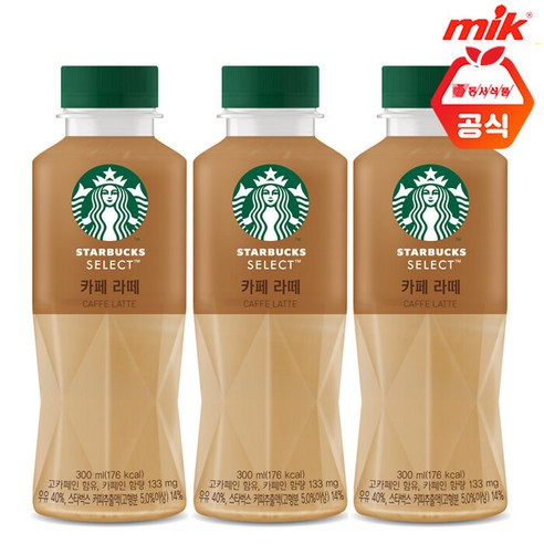 스타벅스 스타벅스 셀렉트 카페라떼300ml x 24개입_, 300ml, 24개