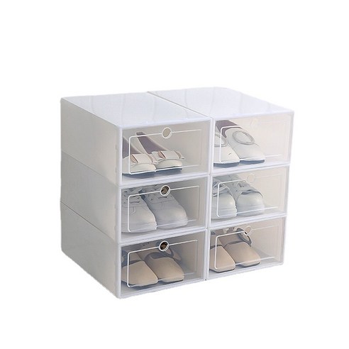 ANKRIC 선글라스케이스 투명한 신발 캐비닛 서랍 신발 상자 신발 배열 저장 홈 공간 절약형 접이식 신발 랙 저장 아티팩트, 트럼펫 21.3 * 31.5 * 12., 상