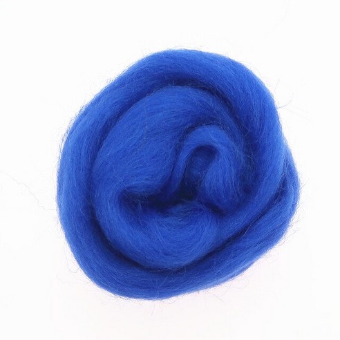 양모펠트 인형키링만들기 양모키링 10g x 8 /50g 1 블루 컬러 시리즈 Felting 양모 로빙 섬유 바늘 직조 DIY felting에 대 한, [01] 1