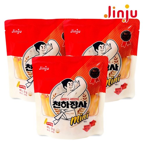 천하장사 오리지날 미니 간식 소시지, 400g, 3개