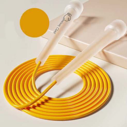 [복싱클루] 초경량 60g 줄넘기 길이조절 꼬임방지, 노랑, 1개