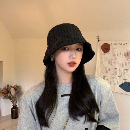 ROJI 여성 스타일 버킷햇 벙거지 모자