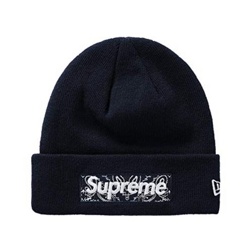 Supreme NewEra 슈프림 뉴에라 박스로고 비니 반다나 무늬 니트 모자