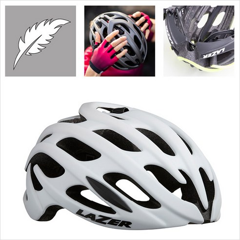레이저 NEW 블레이드+ 아시안 핏 로드용 자전거 헬멧 / LAZER BLADE+ ASIAN FIT ROAD CYCLING HELMET, L사이즈, 화이트, 1개