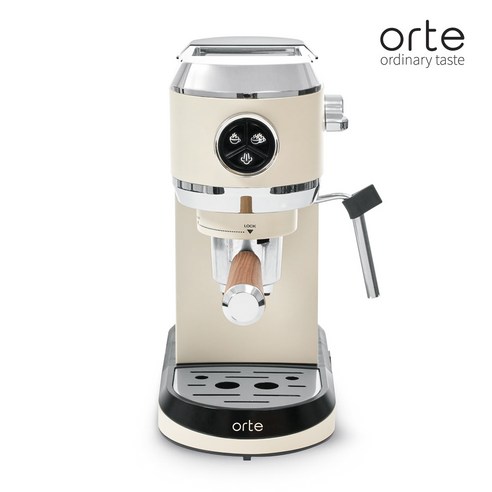 20bar 압력과 다양한 컬러, 안전한 사용, 절약적인 소비전력, 최신 기술과 디자인을 갖춘 오르테 에스프레소 커피머신