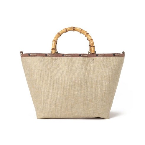 [레스포삭] 공식 토트 백 MED BAMBOO RAFFIA TOTE1569 레이디스 라피아 내츄럴