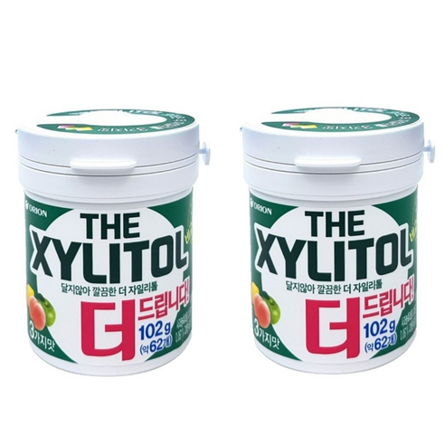 빠른 배송 오리온 더자일리톨 츄잉껌 102g 2개 (기프티콘 증정)