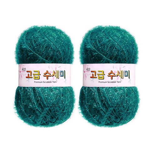 울클럽 별꽃수세미 만들기 DIY 고급수세미실 80g 2볼세트, 145토파즈