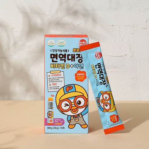 뽀로로 면역대장 비타민D+아연 15p, 300g, 3개 
어린이 건강식품