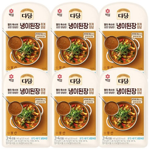 CJ 다담 냉이된장찌개 양념 140g, 12개