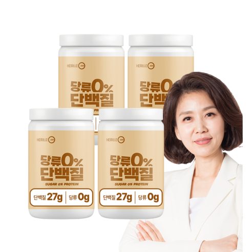 헤밀레 당류0% 단백질 프로틴 쉐이크 단백질 27g 누룽지맛, 4개, 525g
