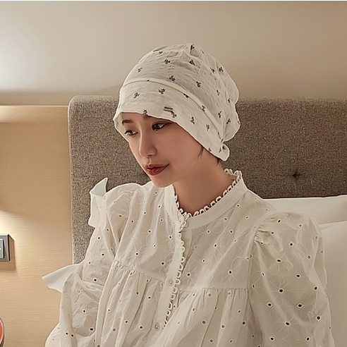베베비니 봄 여름 암환자를 위한 항암두건과 주방 비니, 실내 착용용품 여름비니