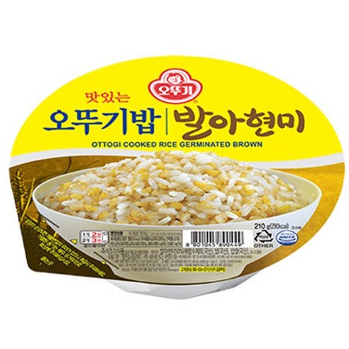 맛있는 오뚜기밥 발아현미, 210g, 36개