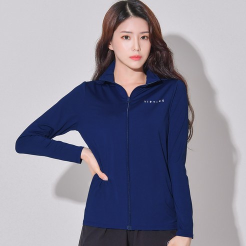 헤링본 여성용 집업 수영복 빅사이즈 래쉬가드 비치웨어 루즈핏 바캉스룩 RC903W