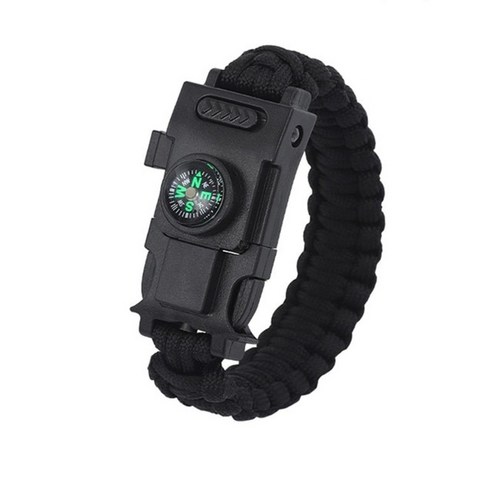 다기능 낙하산 코드 서바이벌 팔찌 paracord 4mm 팔찌 캠핑 로프 비상 팔찌 led 조명, pa02-아미 그린