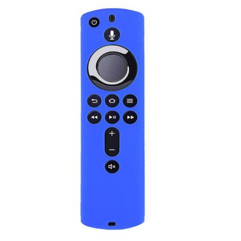 Deoxygene Amazon Fire TV 스틱 4K 원격 실리콘 케이스 보호 커버 스킨 5.9 인치 제어 쉘 케이스-2, 파란색