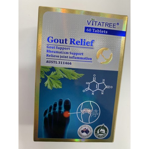 호주 비타트리 고우트 릴리프 Gout Relief 60정 X 2개, 1개, 60개