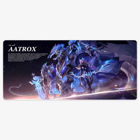 세계게임1위 시즌D 게이밍장패드 특대형 2XL 900x400x4mm, 1개, 2XL롤D_199아트록스