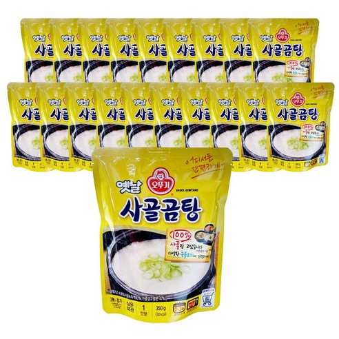 오뚜기 옛날 사골곰탕 국물, 350ml, 20개