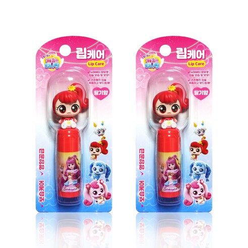 캐치티니핑 아기 유아 어린이 립케어 딸기향 나나핑, 2개, 3.8g