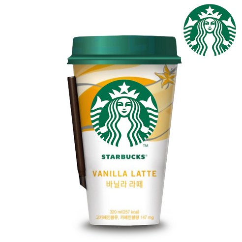 스타벅스 바닐라라떼 컵커피 320ml, 스타벅스 바닐라라떼 컵커피 320mlx10컵, 10개, 1개입