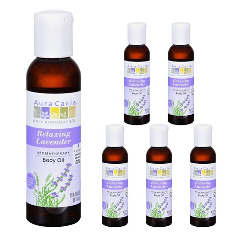 아우라카시아 아로마테라피 바디 오일, 118ml, 6개, Relaxing Lavender