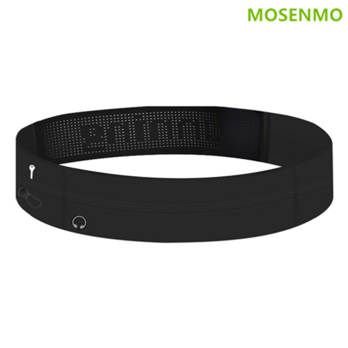 MOSENMO 런닝 벨트 힙색 스포츠 수납가방 플립벨트, 블루