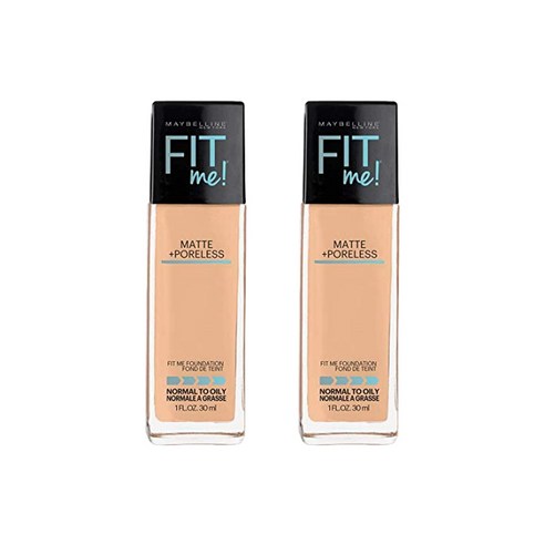 메이블린 핏 미! 매트+ 포어리스 파운데이션 30ml, Natural Beige, 2개