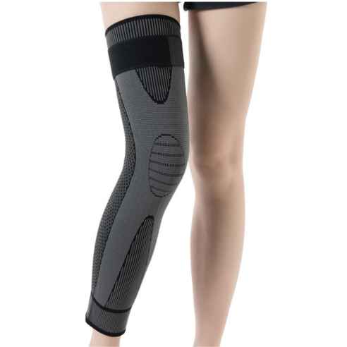 무릎을 효과적으로 보호하는 킹바른바디연구소의 강력한 2중압박 롱타입 무릎보호대 테이핑