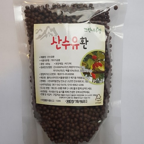 그린내추럴 국산 산수유환 400g, 1개
