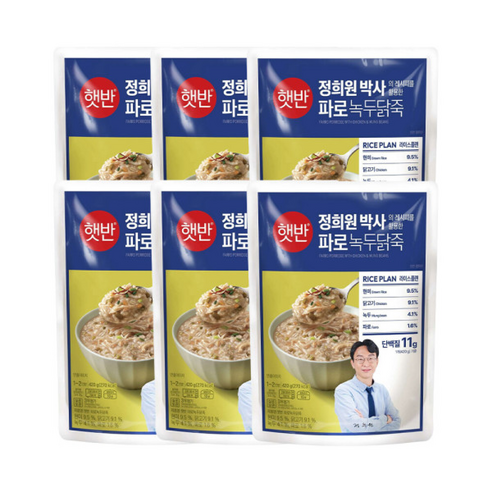 햇반 라이스플랜 파로녹두닭죽