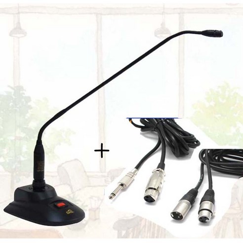 GNS GN-3000S 10M선 포함 교회 법당 설교용 탁상 마이크 구즈넥 스탠드형