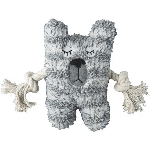 패치워크펫 도그 토이 강아지용 봉제장난감 15.2cm, 1개, Bear Greybar