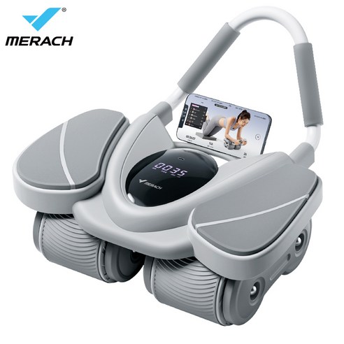 MERACH 프리미엄 AB 슬라이드 복근운동기구 초보자용 코어강화 홈트 필수템 무소음, 그레이