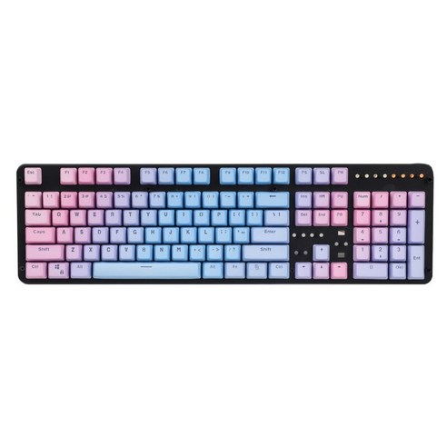 YJQ YMDK 더블샷 104 염색 PBT OEM 프로필 일몰 백라이트 키캡 세트 체리 MX 스위치에 적합 기계식 키보드, 색깔1, 하나, 하나