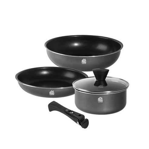 엔젤쿡 딥그레이 인덕션 멀티핸들 5종 냄비 세트 (18cm 냄비 + 24cm 프라이팬 + 28cm 궁중팬) – 수납 및 적재 용이 테팔스모크리스 엔젤쿡 딥그레이 인덕션 멀티핸들 5종 냄비 세트 (18cm 냄비 + 24cm 프라이팬 + 28cm 궁중팬) – 수납 및 적재 용이 테팔스모크리스